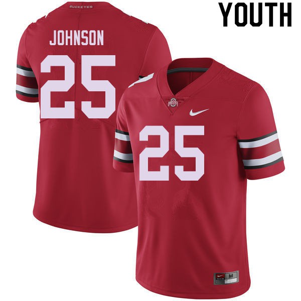 Ohio State Buckeyes #25 Xavier Johnson Youth College Jersey Red